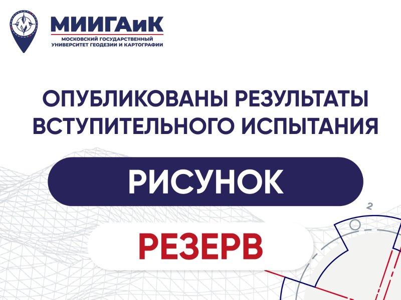 Результаты вступительного испытания по рисунку от 20.07.2024 г. (резервный день)